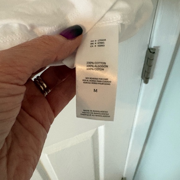 NWOT Team USA Olympic Rings Graphic Tee White Medium Patriotic USA Flag Shirt - Picture 6 of 7